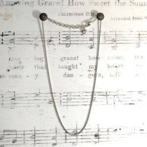 BRIGHTON Elegant Silver Tone Chain Necklace, Charm Necklace